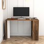 Hanah Home Mesa de estudio Lima Walnut, White